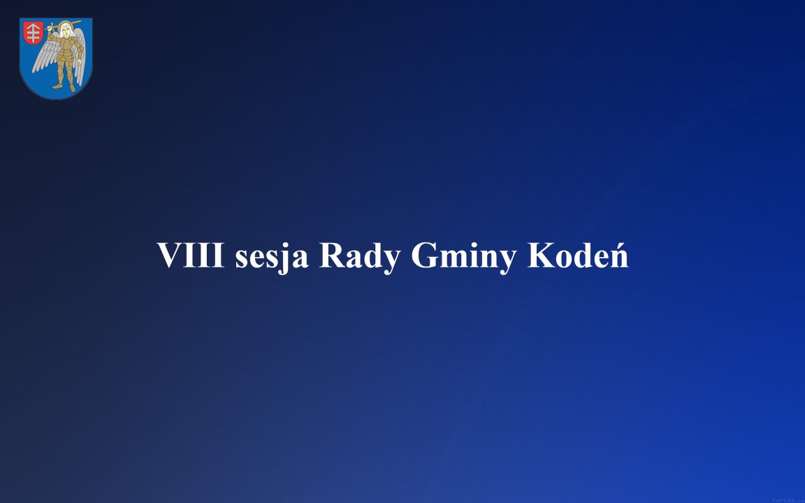 Miniaturka artykułu Transmisja obrad VIII sesji Rady Gminy Kodeń