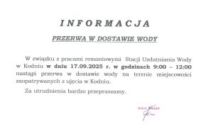 Miniaturka artykułu Przerwa w dostawie wody