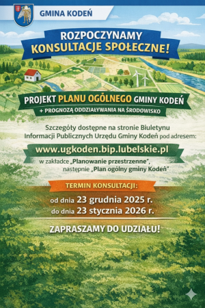 Miniaturka artykułu OBWIESZCZENIE WÓJTA GMINY KODEŃ