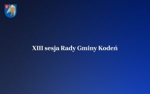 Miniaturka artykułu Transmisja obrad XIII sesji Rady Gminy Kodeń