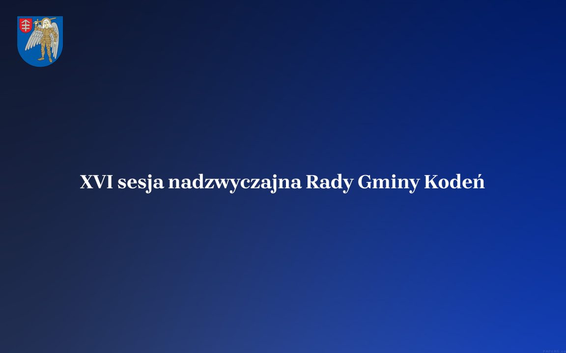 Miniaturka artykułu Transmisja obrad XVI sesji nadzwyczajnej Rady Gminy Kodeń