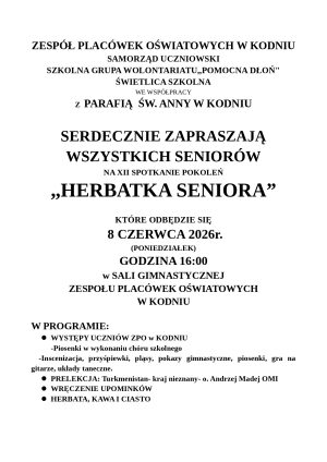 Miniaturka artykułu ,,HERBATKA SENIORA”